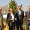 Inauguration d'une louche géante sur le rond point du Grand Perne à Comines Inauguration d'une louche géante sur le rond point du Grand Perne à Comines