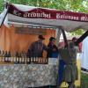 Marché médiéval dans le jardin public