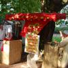 Marché médiéval dans le jardin public