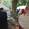 Marché médiéval dans le jardin public