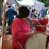 Marché médiéval dans le jardin public