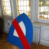 Montage de la porte et pavoisement de la rue du Château Montage de la porte et pavoisement de la rue du Château