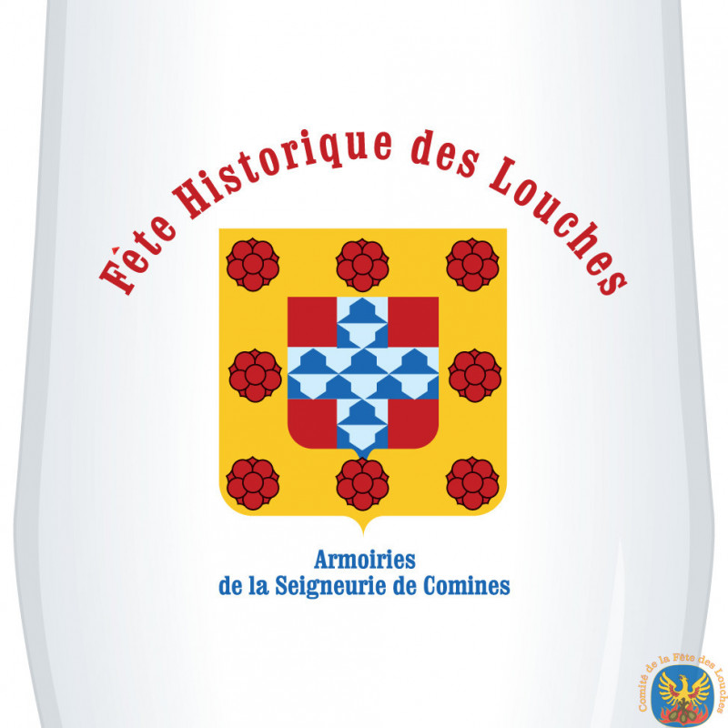 Verre 2010 Blason de la Seigneurie de Comines Verre 2010 Blason de la Seigneurie de Comines