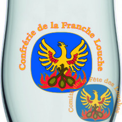 Verre 2014 Phénix sur bûcher de Louches