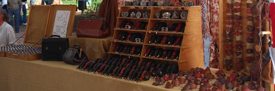 Marché médiéval dans le jardin public